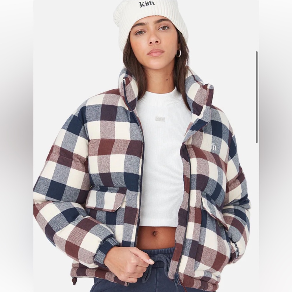 KITH Vicky plaid puffer - multi color